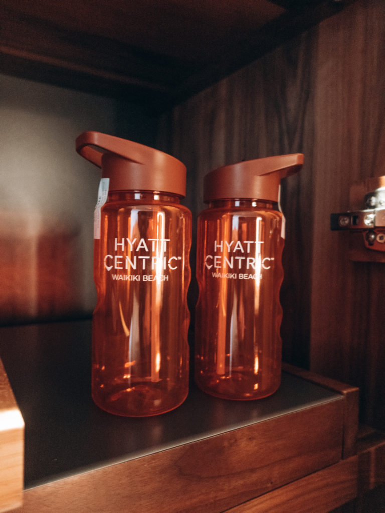hyatt centric waikiki - reusable water bottes