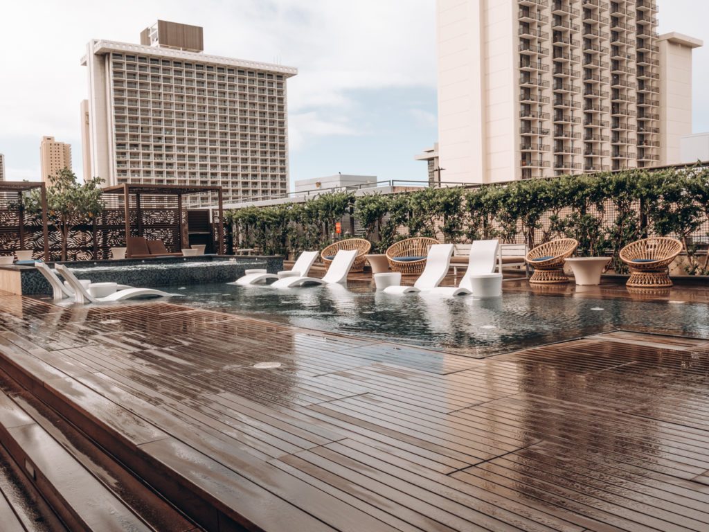 Pool area at Hyatt