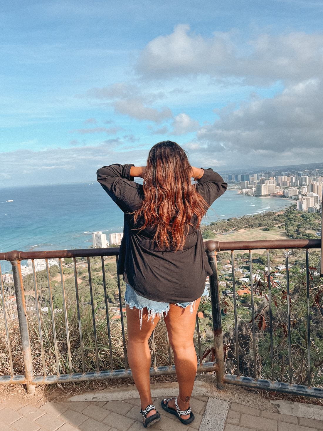 the view from top of diamond head