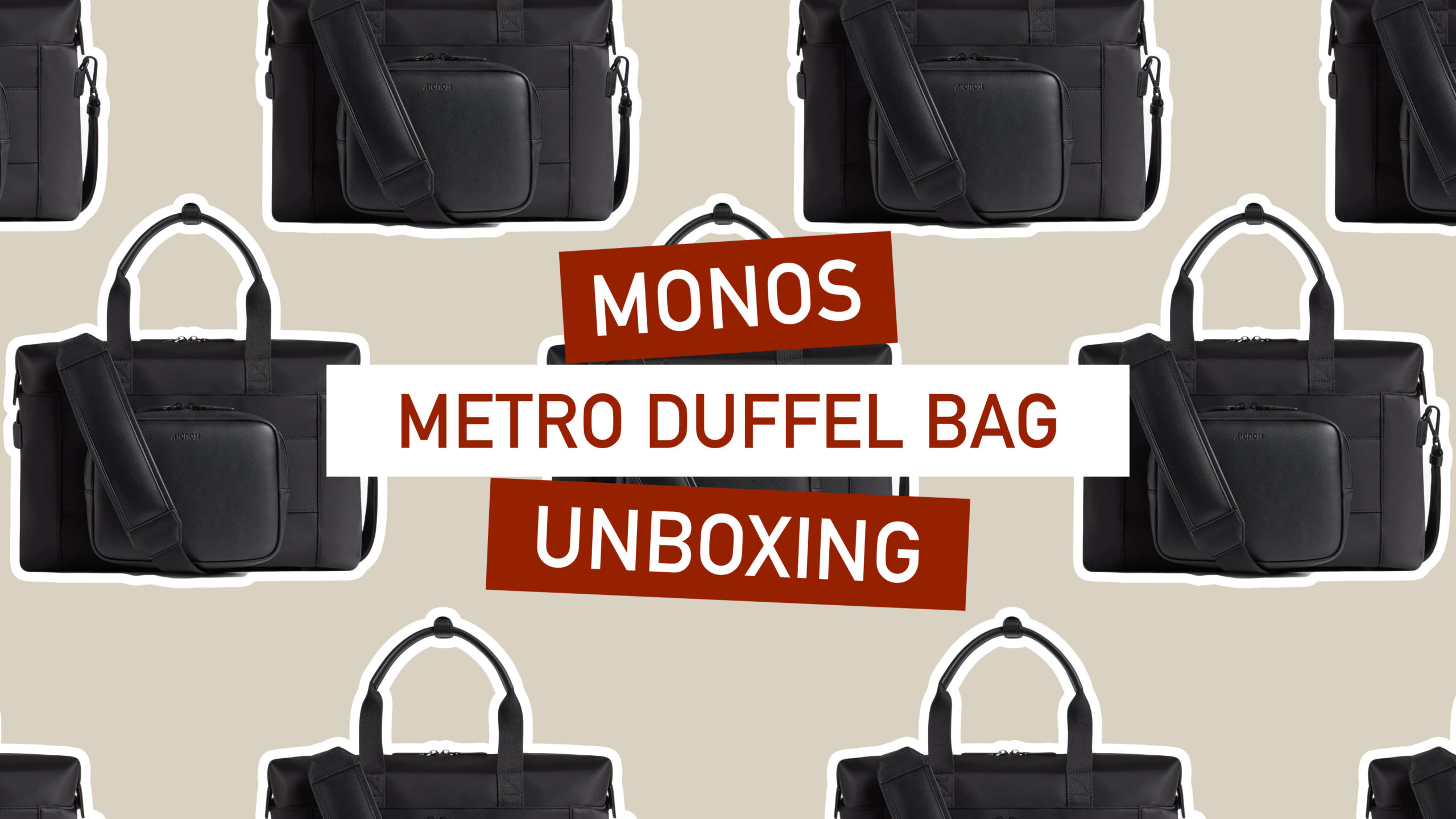 monos metro duffel bag unboxing