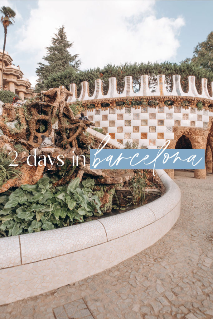2 days in barcelona itinerary pin