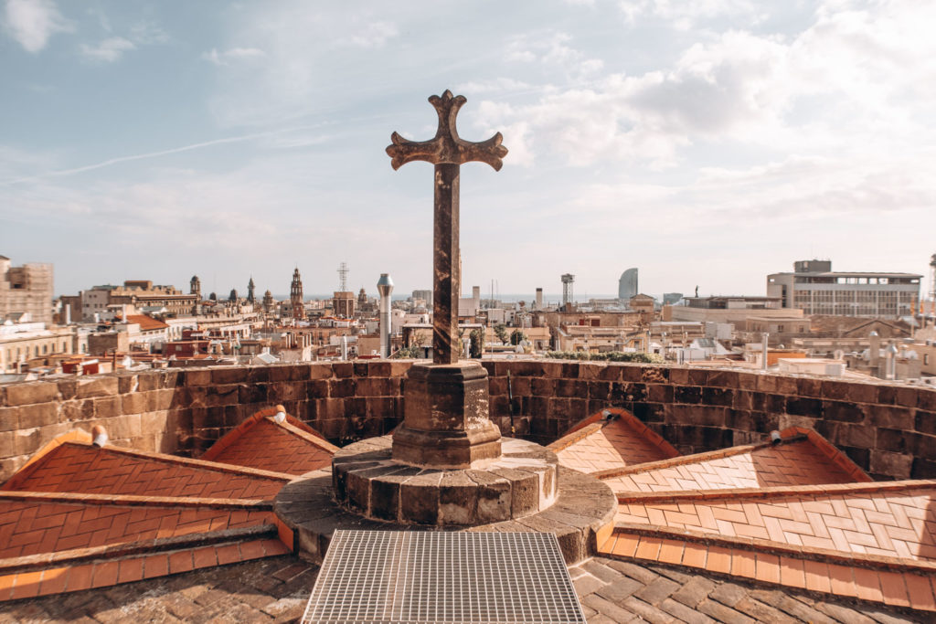 Barcelona Cathedral roof views