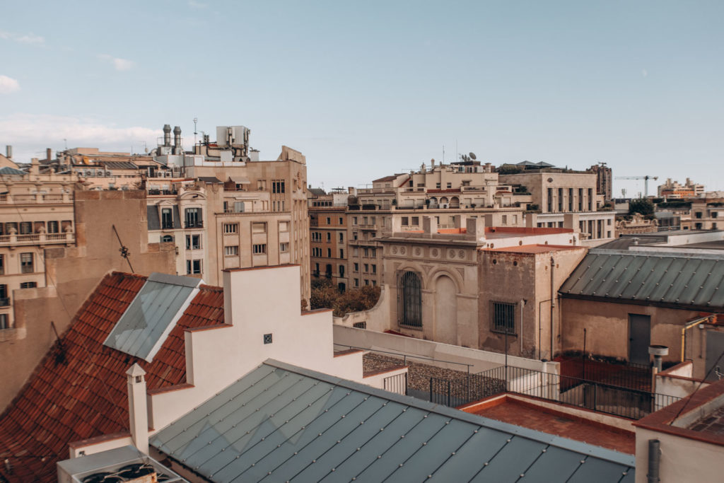 view from Casa Batlló roof