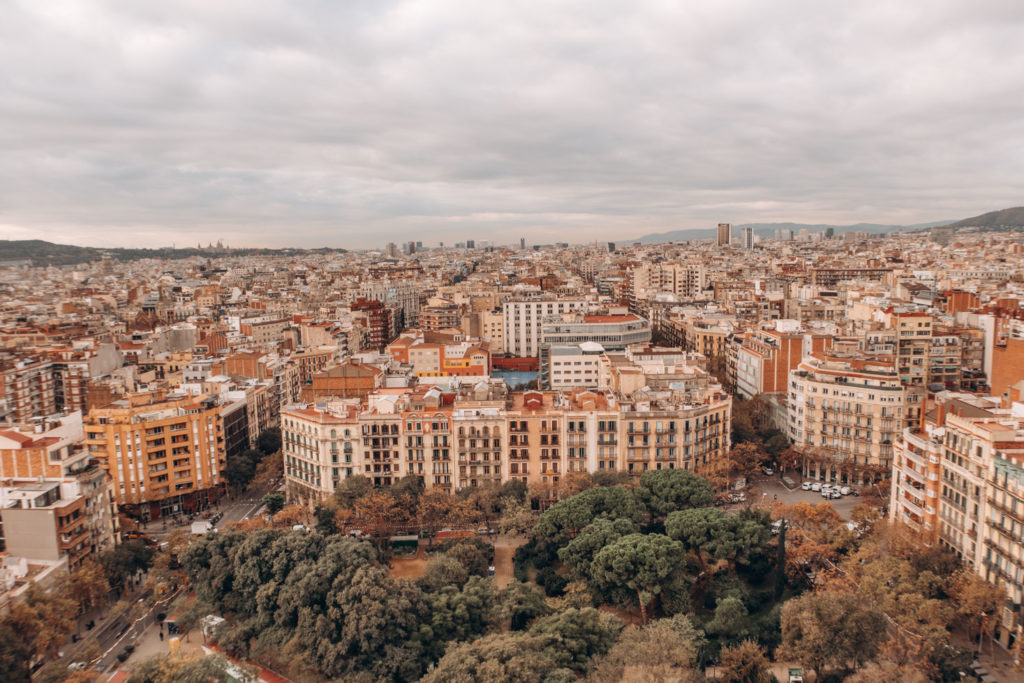 view from sagrada familia