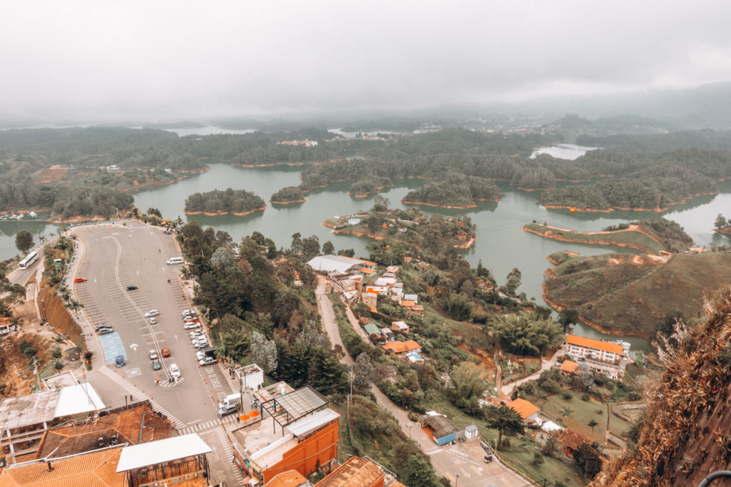 view from Piedra del Peñol in guatape