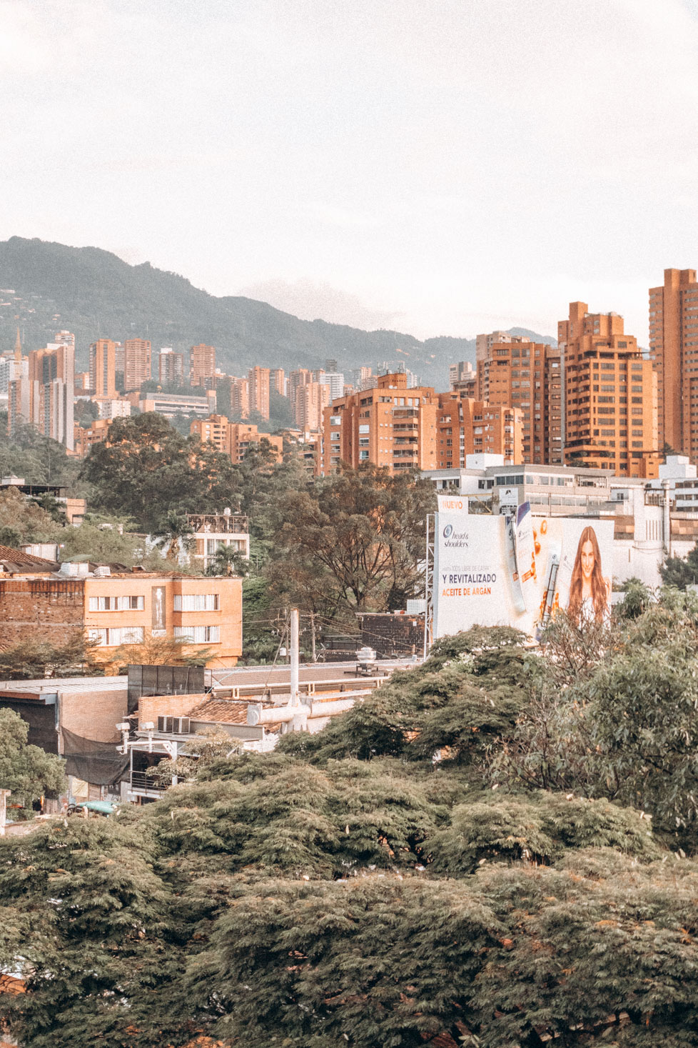 view from Hashtag 98 hotel medellin, colombia