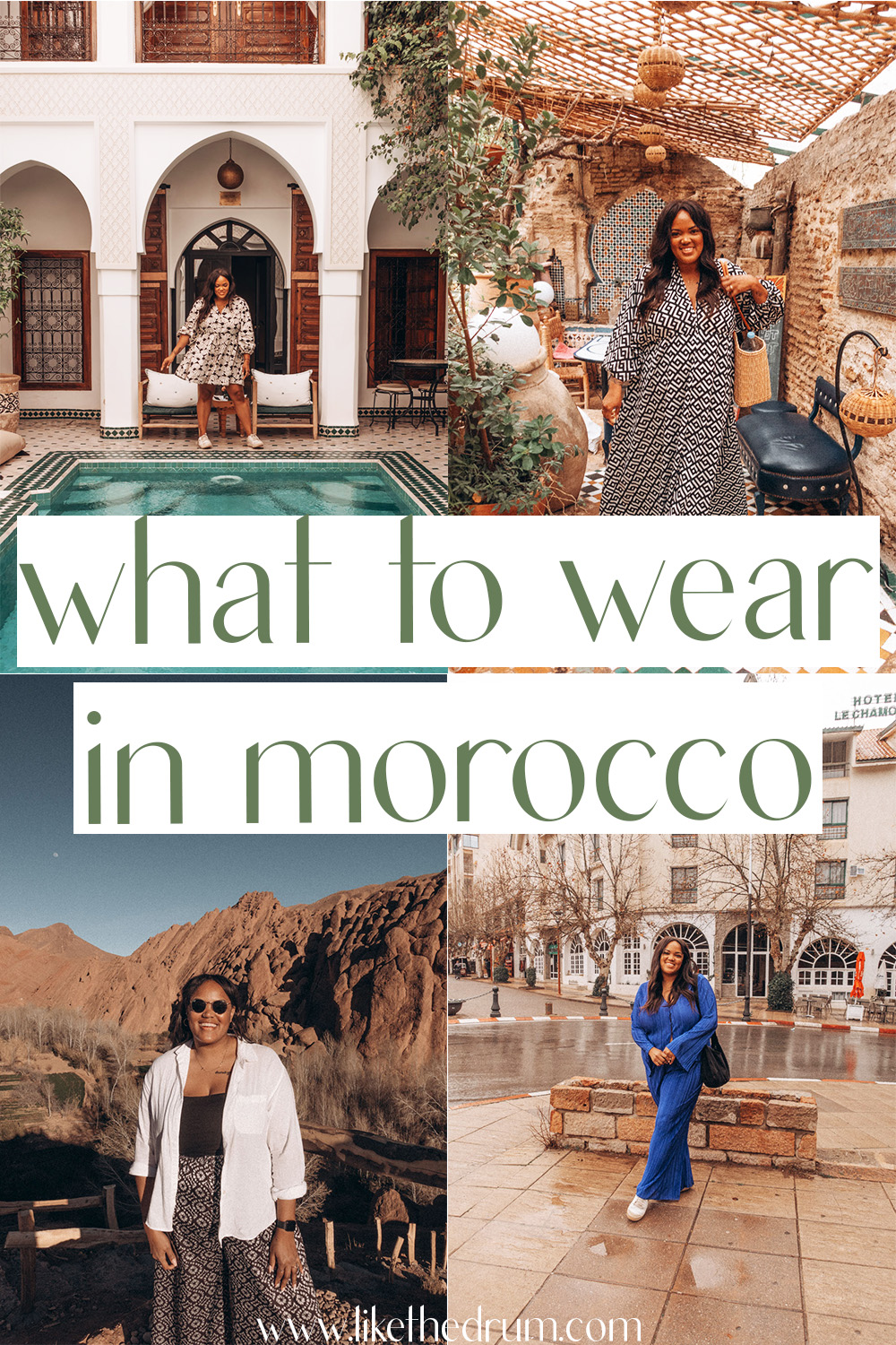 pinterest pin for morocco outfit ideas