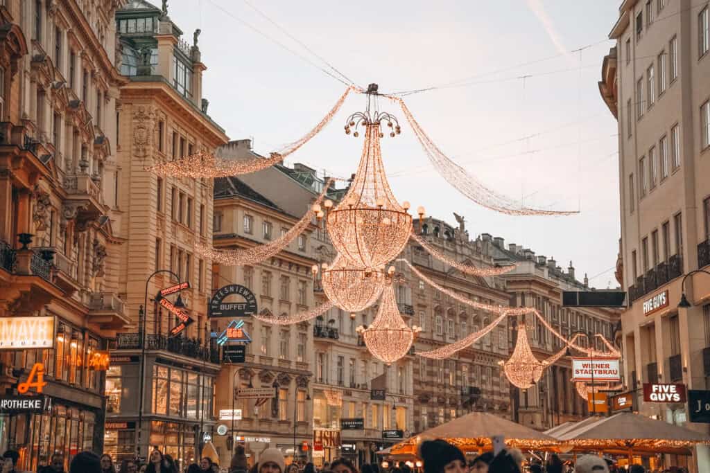 christmas lights in vienna